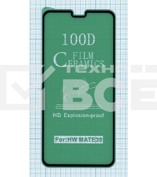 Керамическая пленка (стекло) для Huawei Mate 30 черный
