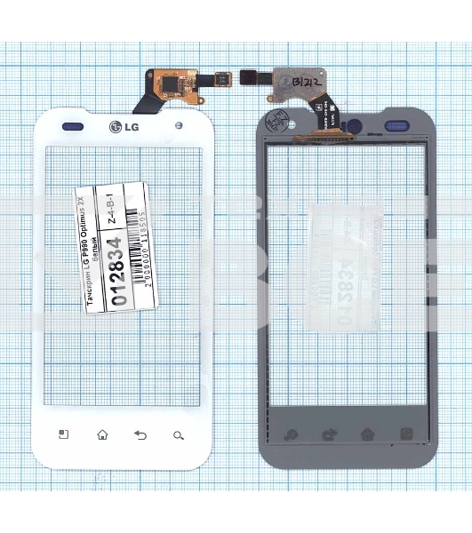 Сенсорное стекло (тачскрин) для LG P990 Optimus 2X, белое