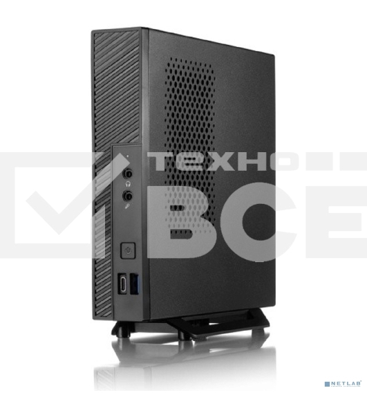 Компьютерный корпус с блоком питания 120 Ватт/ Foxline FL-L01-AD120-D65 mITX case (1L),w/2xUSB3.0, VESA, CPU cooler, w/120W pwr adapter, w/pwr cord
