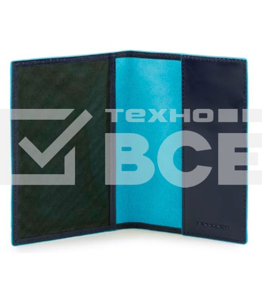 Обложка для паспорта Piquadro Blue Square PP5255B2/BLU2 синий натур.кожа