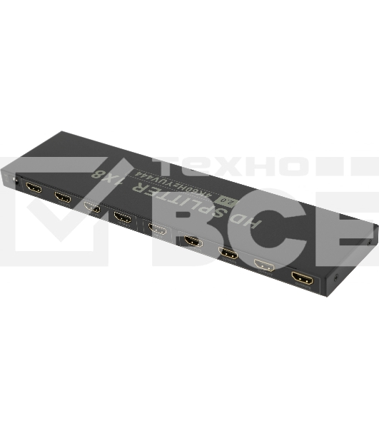 Сплиттер аудио-видео Premier 5-872-8V2 HDMI (f)/8xHDMI (f) черный