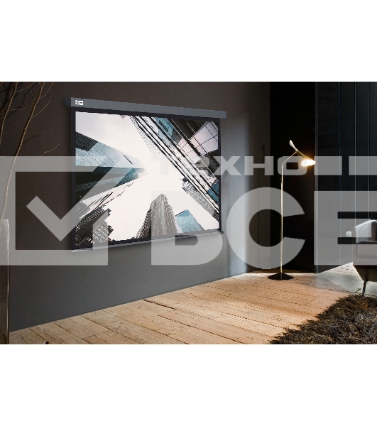 Экран Cactus 183x244см Wallscreen CS-PSW-183X244-SG 4:3 настенно-потолочный рулонный серый