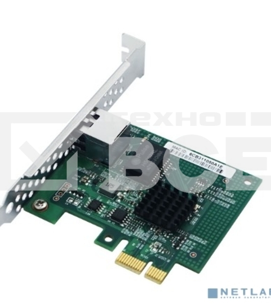 Сетевой адаптер LR-LINK LRES2034PT PCIe x1 1*RJ45 NIC Card   (303523)