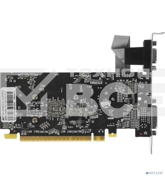 Видеокарта AFOX GeForce GT 740 Low Profile 4Gb (AF740-4096D3L3) 128Bit DVI HDMI VGA, Single fan