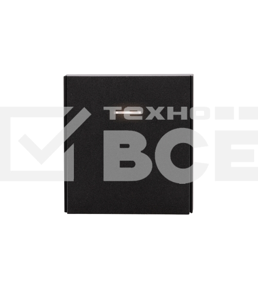 Выключатель STRONG 1 кл проходной (переключатель) с подсветкой 10А с/у антрацит Kranz KR-78-0716-5