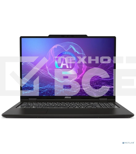 Ноутбук MSI Venture 16 AI+ A2HMG-050RU Ultra 7 255H 32Gb SSD 1Tb Intel Arc 16' OLED 2K (2048x1280) Windows 11 Pro grey WiFi BT Cam (9S7-261221-050)