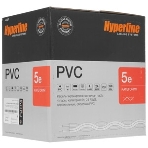 Кабель Hyperline FUTP4R-C5E-S24-IN-PVC-GY-305 (305м) Кабель витая пара, экранированный F/UTP, общий экран фольга, категория 5e, 4 пары 24 AWG, 4х2х0,51 мм, однопроволочные жилы, PVC, нг(А)-LS, внутренний -20°C – +75°C, серый, системная гарантия 25 лет, фото3