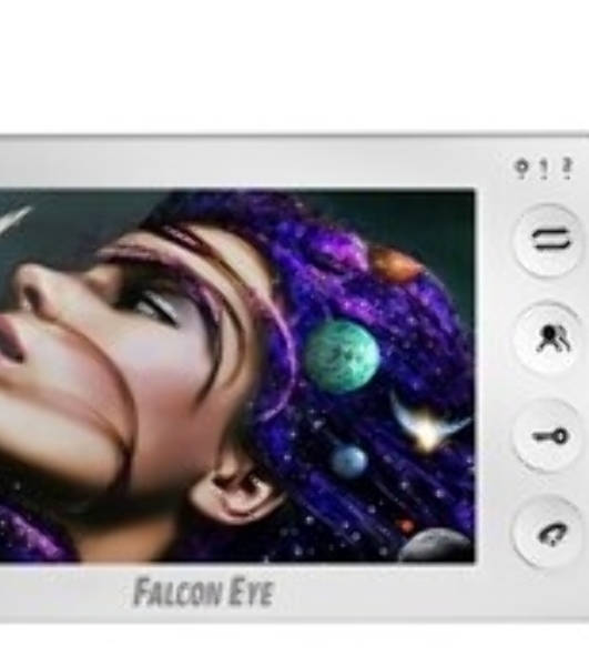 Видеодомофон Falcon Eye COSMO дисплей 7' TFT; механические кнопки; подключение до 2-х вызывных панелей ; OSD меню; интерком до 4 мониторов; питание AC