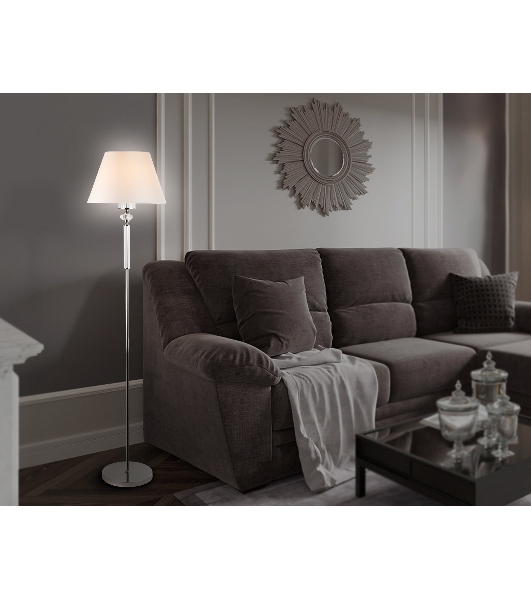 Светильник Ambrella light LH71008 BN/WH никель/белый E27 max 60W D360*1550