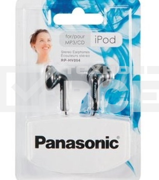 Наушники вкладыши Panasonic RP-HV094GU-K черный проводные (в ушной раковине)