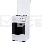 Плита электрическая FLAMA AE 1409 W белый, конфорок 4 электрических, духовка 50 л, 50 см x 85 см x 60 см, фото 1