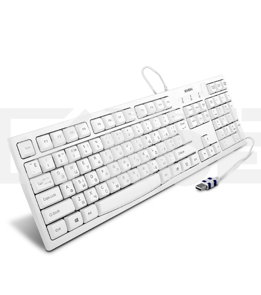 Клавиатура проводная SVEN KB-S300 белая