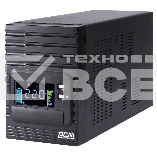 Источник бесперебойного питания Powercom Smart King Pro+ SPT-1000-II LCD 800Вт 1000ВА черный