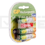 Аккумулятор GP Rechargeable 2700AAHC4/2 AA NiMH 2700mAh (6шт) блистер, фото2