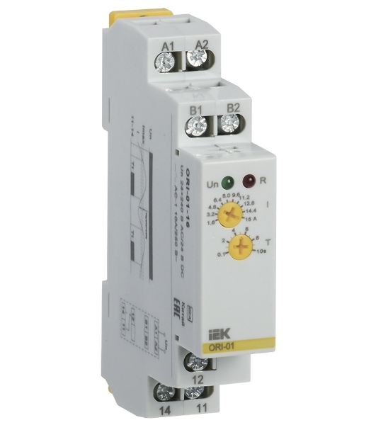 Реле тока ORI 1.6-16А 24-240В AC/24В DC IEK ORI-01-16
