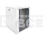 Шкаф телеком. настенный разборный 15U (600х650) дверь стекло, цвет серый RAL 7035, фото8