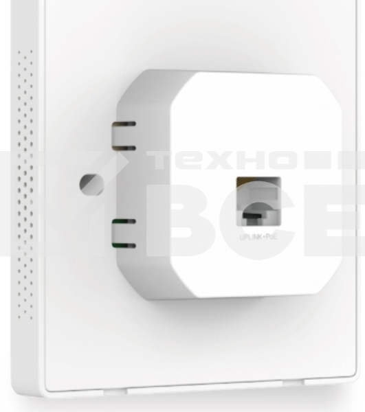 Точка доступа TP-Link Omada AC1200 wireless MU-MIMO Gigabit wall-plate Access Point, 1 Gigabit downlink port, 1 gigabit uplink port, 802.3af/at PoE in, wall plate mounting, support standalone mode and controlled by Omada SDN controller (Software/hardware/