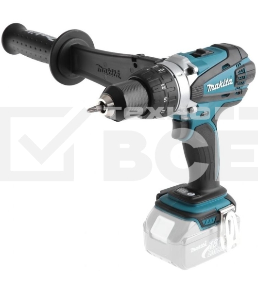 Дрель-шуруповерт аккумуляторная Makita DDF458Z, 18 В, Без АКБ и З/У, аккумуляторная