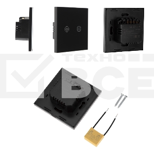 Выключатель умный Wi-Fi черный SECURIC