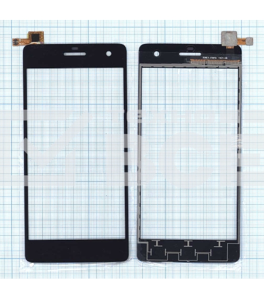Сенсорное стекло (тачскрин) для Micromax Canvas Knight A350, черное