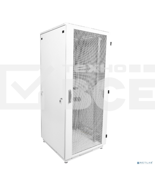 Шкаф коммутационный ЦМО ШТК-М-42.8.8-4ААА 42U 800x820мм пер.дв.перфор. задн.дв.стал.лист 2 бок.пан. 500кг белый