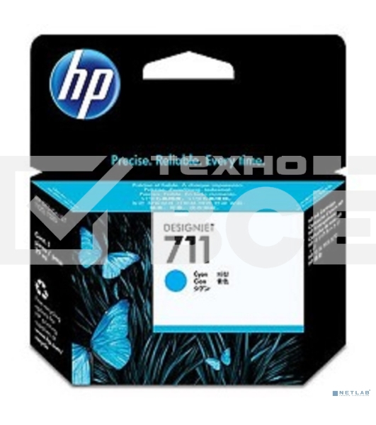 Картридж струйный HP №711 CZ130A голубой для HP DJ T120/T520 (29мл)