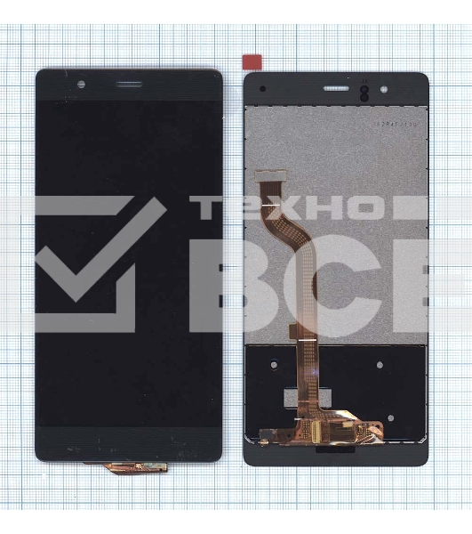 Дисплей для Huawei P9, черный