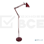 Светильник напольный, торшер, Camelion KD-332 C04 красный (230V, 40W, E27), фото 1