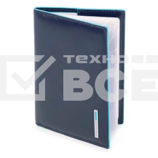Обложка для паспорта Piquadro Blue Square PP5255B2/BLU2 синий натур.кожа