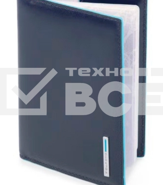 Обложка для паспорта Piquadro Blue Square PP5255B2/BLU2 синий натур.кожа