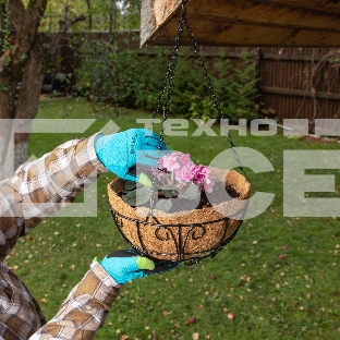 Кашпо подвесное с декором, с кокосовой корзиной, диаметр, 30 см Palisad
