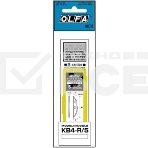 Лезвия OLFA OL-KB4-R/5 закругленные для ножа AK-4, 6(8)х38х0,45мм, 5шт, фото 1