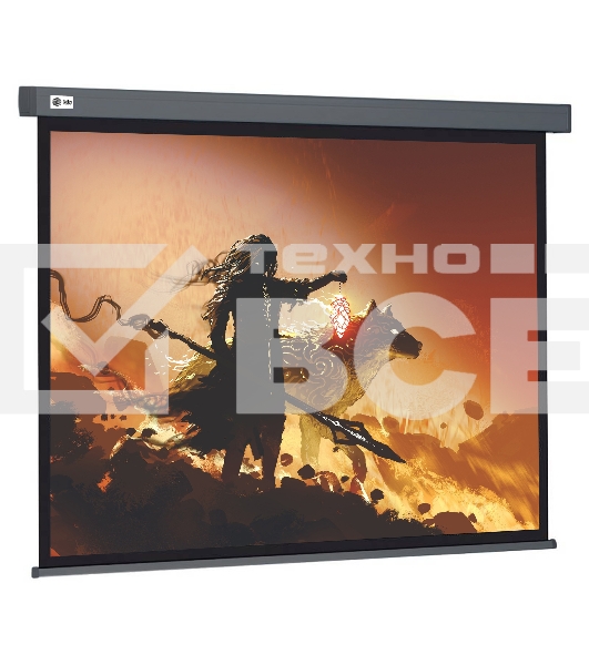 Экран Cactus 213x213см Wallscreen CS-PSW-213X213-SG 1:1 настенно-потолочный рулонный серый