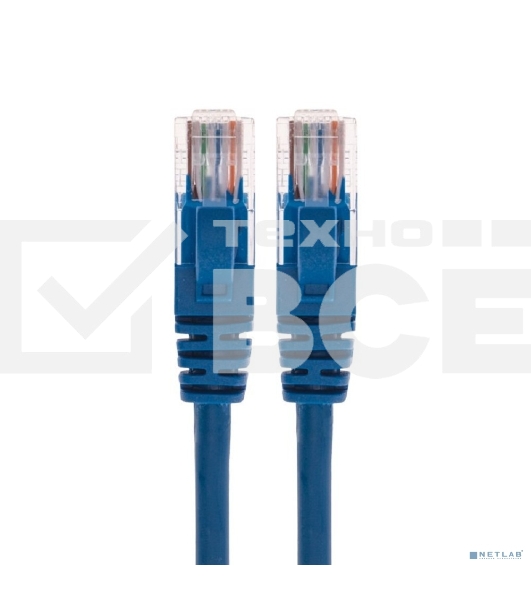 Патч-корд U/UTP Rexant категория 6, RJ45-RJ45, неэкранированный, 26AWG, LSZH, синий, 0.5 м