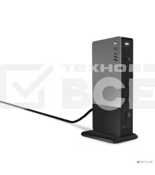 Док-станция MSI USB-C Docking Station Gen 2 / 1xType-C(USB3.2Gen2/DP)/1xType-C USB3.2Gen2/2xType-A USB3.2Gen2/1xType-A USB2.0/1xHDMI2.1/1xDP/1xRJ45/1xComboJack/150W adapter