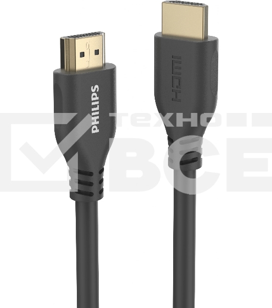 Кабель аудио-видео Philips 8K 60 Гц Ultra HD HDMI (m)/HDMI (m) 1.5м. позолоч.конт. серый