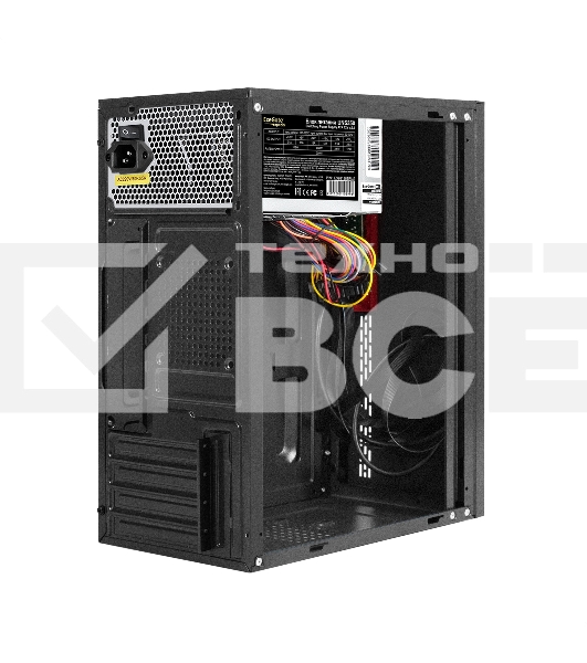 Компьютерный корпус Minitower ExeGate BAA-403U-UNS350 (mATX, БП UNS350 с вент. 12см, 2хUSB/1хUSB 3.0, HD Audio, черный)