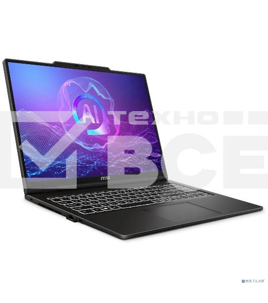 Ноутбук MSI Venture 16 AI+ A2HMG-050RU Ultra 7 255H 32Gb SSD 1Tb Intel Arc 16' OLED 2K (2048x1280) Windows 11 Pro grey WiFi BT Cam (9S7-261221-050)