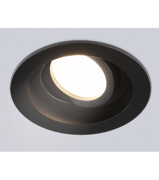 Встраиваемый поворотный точечный светильник Ambrella light TN102756 BK черный IP20 GU5.3 D98*32