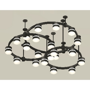 Светильник Ambrella light XR92222220/22 SBK/FR черный песок/белый матовый GX53