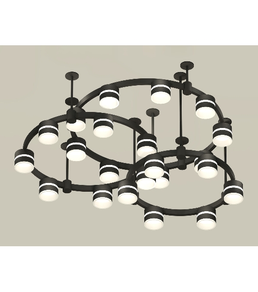 Светильник Ambrella light XR92222220/22 SBK/FR черный песок/белый матовый GX53