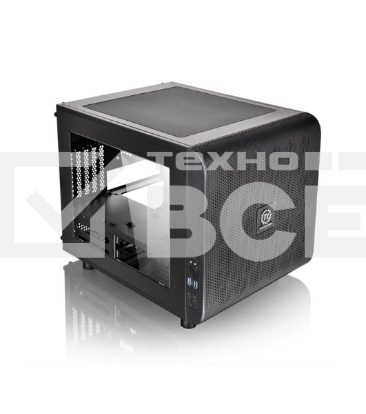 Компьютерный корпус Thermaltake Case Tt Core V21 CA-1D5-00S1WN-00  mATX/ win/ black/ USB3.0/ no PSU