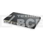 Kоммутатор Zyxel GS1900-48HPv2 Smart L2 PoE + switch, rack 19 