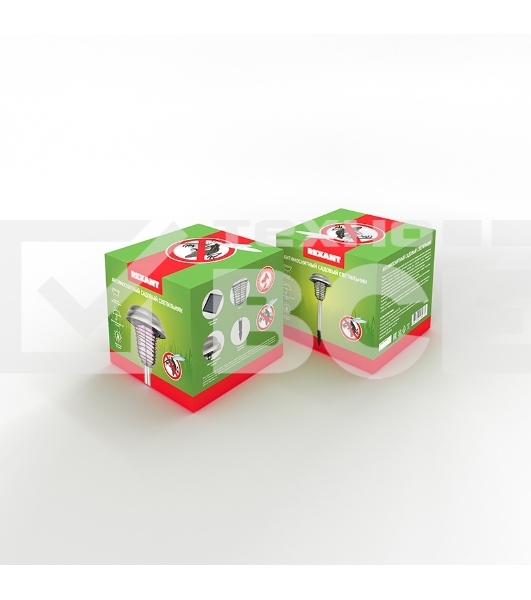 Антимоскитный садовый светильник Rexant на солнечной батарее R20 металл