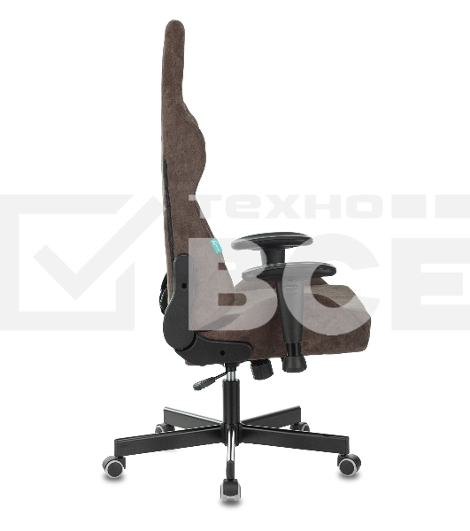Кресло игровое Бюрократ VIKING KNIGHT LT10 FABRIC коричневый крестовина металл/пластик