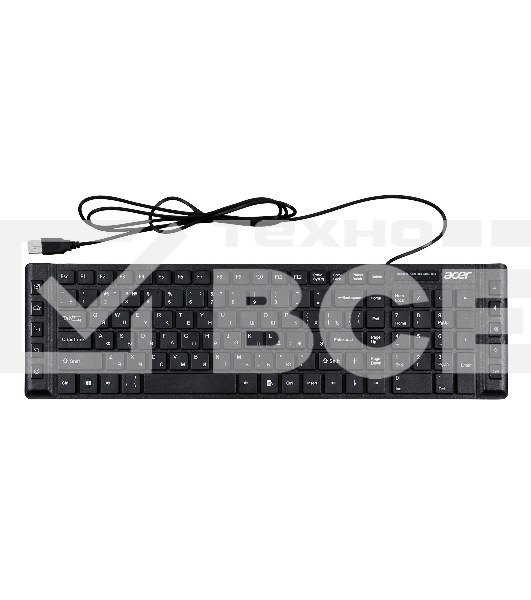 Клавиатура Acer OKW010 [ZL.KBDEE.002] проводная, USB, черный