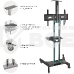 Мобильная стойка ONKRON TS1551 черный, фото37