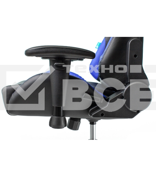 Кресло игровое Бюрократ VIKING 5 AERO BLUE черный/синий искусственная кожа