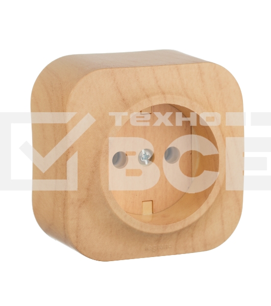 Розетка без заземления без шторок Legrand 782270 (Дерево)