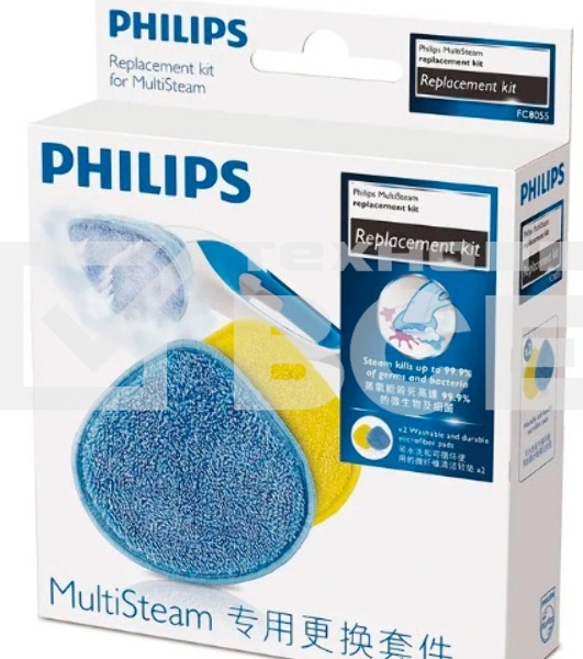 Насадки для паровых очистителей Philips Насадки для паровых очистителей Philips/ Сменные насадки из микрофибры для паровых очистителей FC7008, FC7012